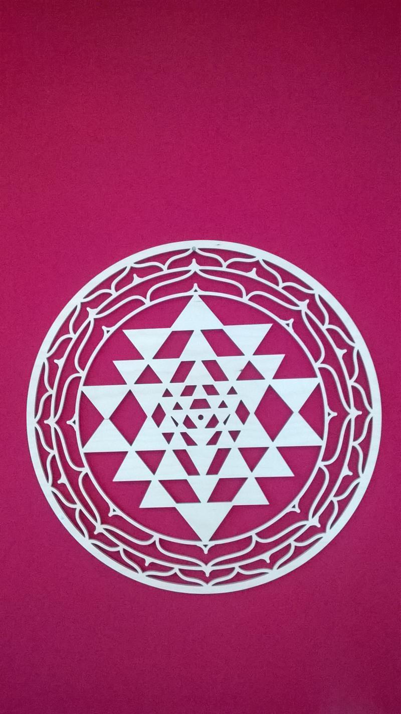 Sri Yantra Birkenholz