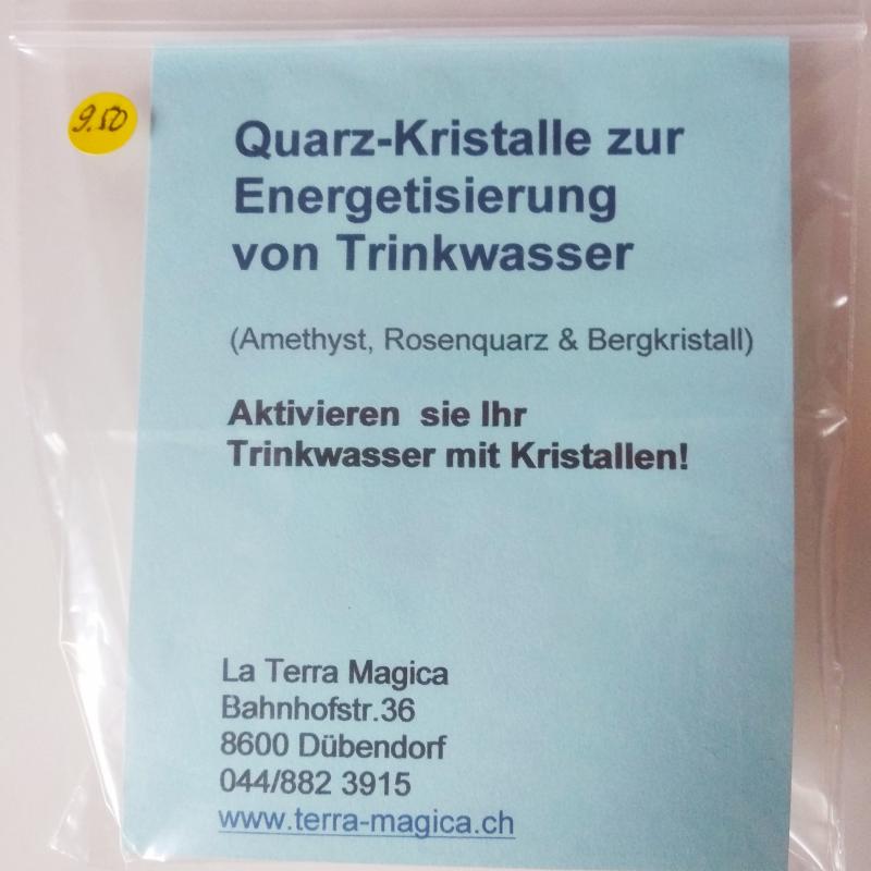 Kristalle für Wasser